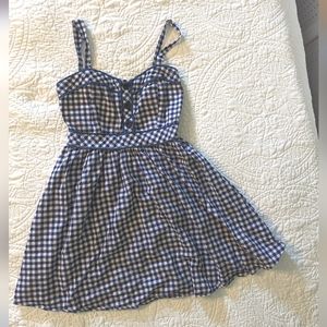 Forever 21 Gingham Sundress | Blue and White | M